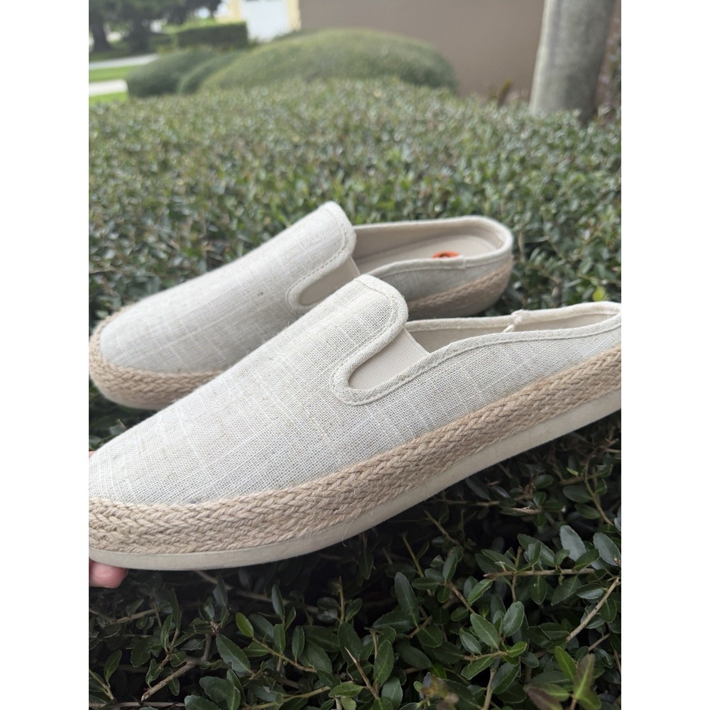 Esprit Neema Espadrille Mule Size 9.5M Natural Linen Summer Slide Casual‎ Shoe